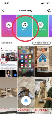 how to add music to fb story
