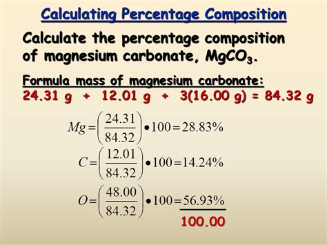 how to calculate percentage composition and the role of chemistry in our daily lives